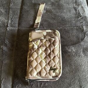 Lug Quilted Camouflage Wristlet